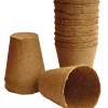 Forspiring^Weibulls Torvpotter runde 8 cm - 12 stk.