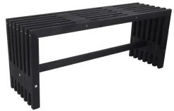 Sesongavslutning|Hagebenker^ Trallebenk Atlanta svart 110 x 32,5 cm - Sunlife®