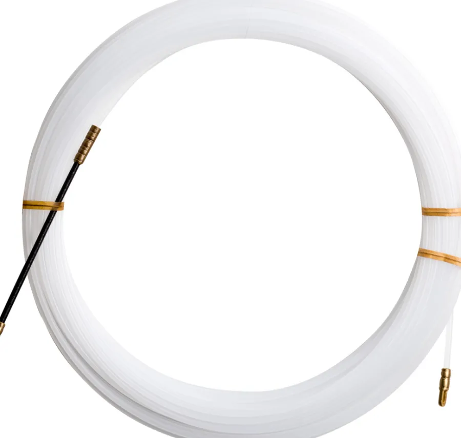 Kabler & Ledninger^Elworks Trekkefjær 20 meter nylon hvit