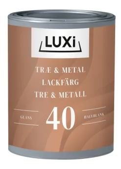 Tre- Og Metallmaling^Luxi Tre- & metallmaling 0,75 liter - Hvit