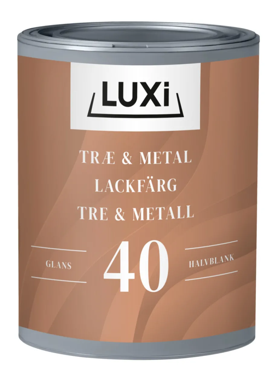 Tre- Og Metallmaling^Luxi Tre- & metallmaling 0,75 liter - Svart