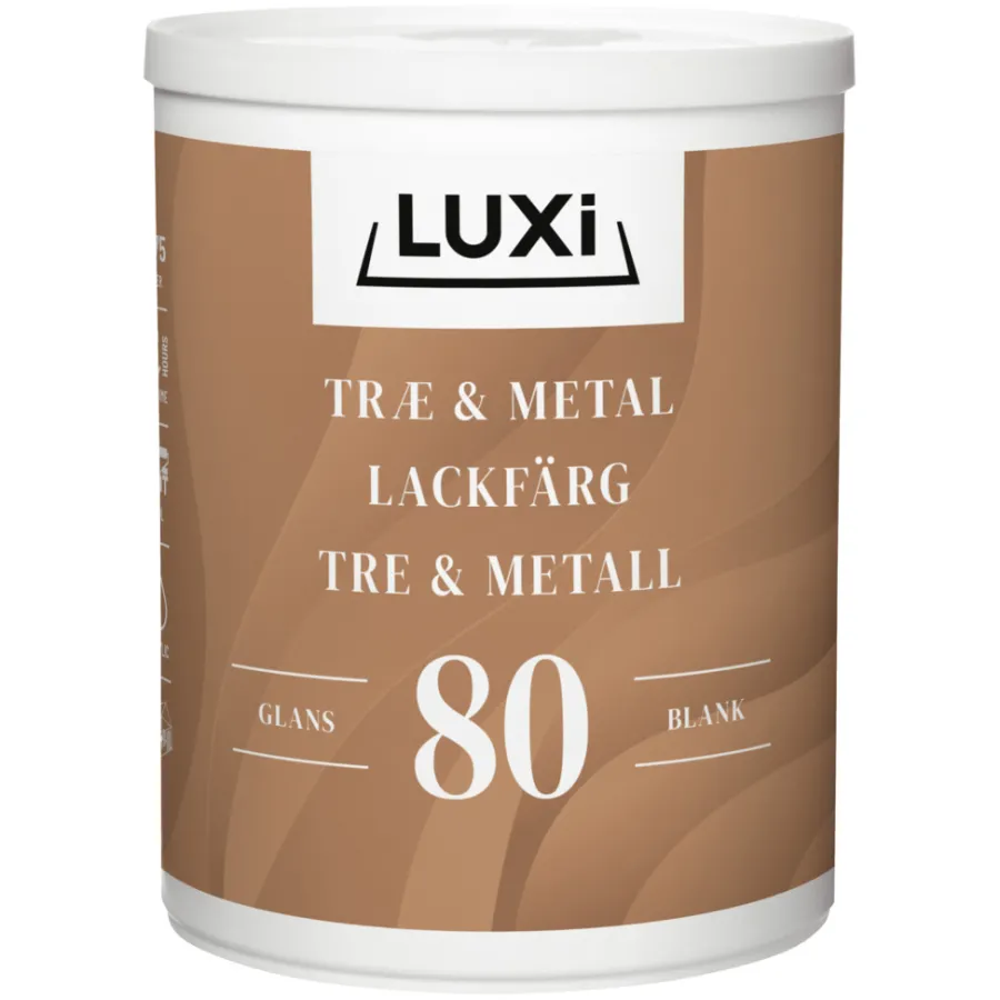 Tre- Og Metallmaling^Luxi Tre- & metallmaling vannbasert 0,75 l - Motehvit