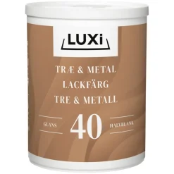 Tre- Og Metallmaling^Luxi Tre- & metallmaling vannbasert 0,75 liter - Lysegrå