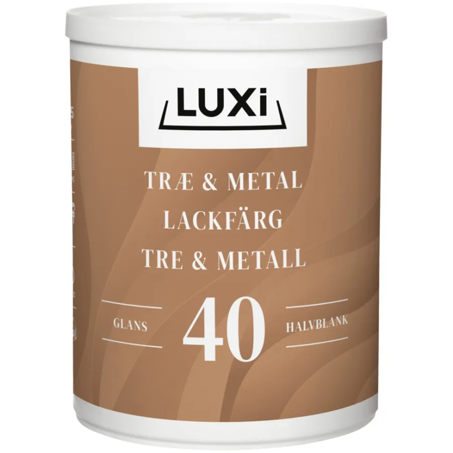 Tre- Og Metallmaling^Luxi Tre- & metallmaling vannbasert 0,75 liter - Lysegrå
