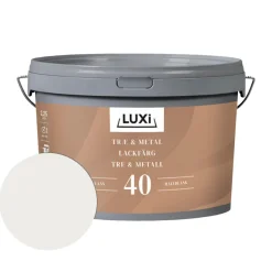 Tre- Og Metallmaling^Luxi Tre- & metallmaling vannbasert RAL 9010 2,5 l - Renhvit RAL 9010