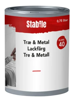 Tre- Og Metallmaling^Stabile Tre- & metall motehvit maling 0,75 liter - Motehvit (NCS-kode S1002-Y20R)