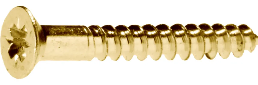 Skruer^Heco Treskrue messing TKFX 3,5 x 20 mm - 20 stk.