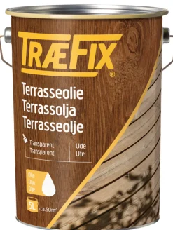 Treolje^Træfix Terrasseolje transparent 5 liter Nyatoh