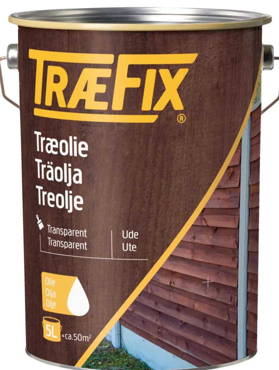 Treolje^Træfix Treolje transparent 5 liter Grønn