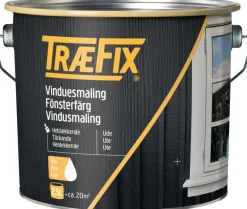 Vindusmaling^Træfix vindusmaling renhvit 2,5 liter RAL 9010 renhvit