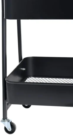 Boliginnredning^DAY Trillebord med 3 hyller 44 x 30 x 79 cm - Svart