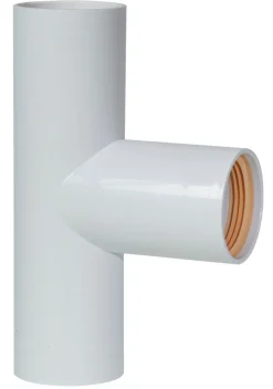Avløpsrør^ T-rør hvit PP 32 mm