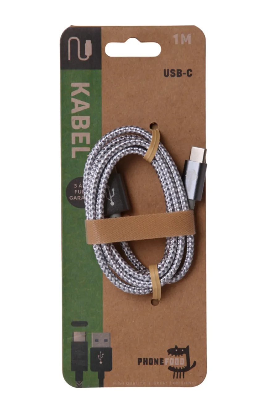 Kabler & Adaptere^PhoneFood USB-C til lightning kabel 1 meter