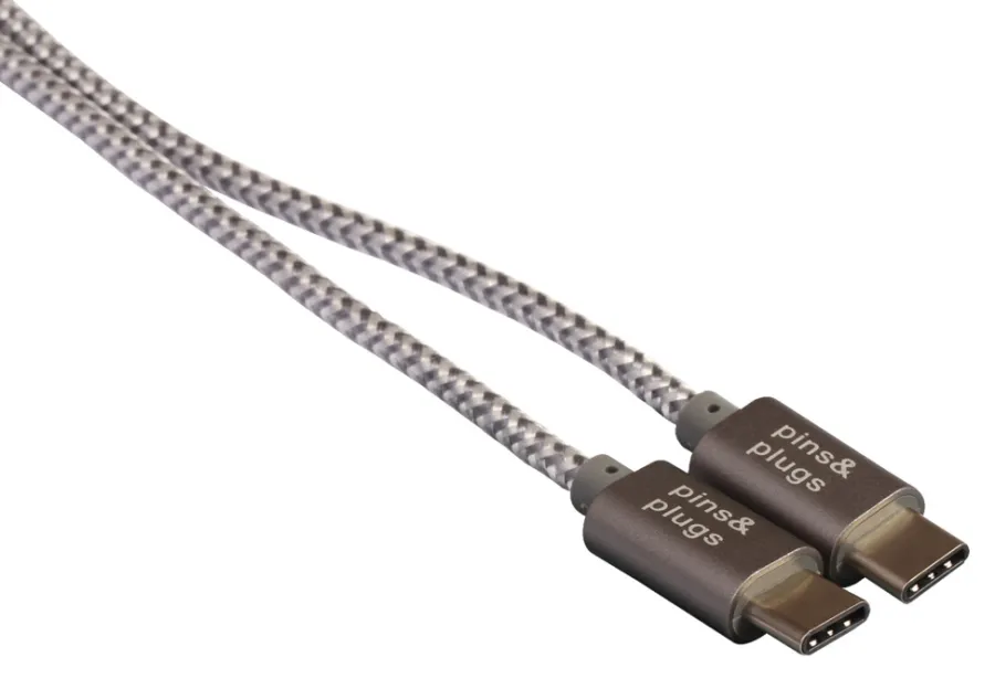 Lyd & Tilbehør Til Mobiltelefoner|Kabler & Adaptere^PhoneFood USB-C til USB-C kabel - 1 meter