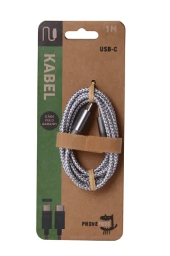 Lyd & Tilbehør Til Mobiltelefoner|Kabler & Adaptere^PhoneFood USB-C til USB-C kabel - 1 meter