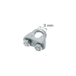 Kjettinger & Vaiere^Home it Vaierklemme 3 mm 2 stk.