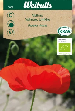Økologiske Frø^Weibulls Valmue ´Unikko` økologisk