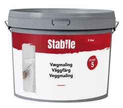 Veggmaling^Stabile Veggmaling 5 9 liter - Hvit