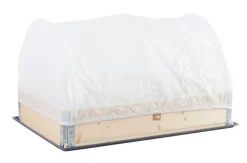 Plantebord & Høybed^Garden Vekstduk m/stenger til pallekarm - ® Hvit
