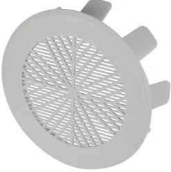 Ventilasjon^ Ventilasjonsrist 4” 100-115 mm Grå