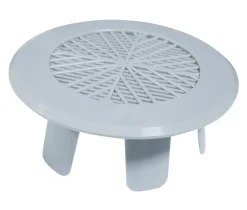Ventilasjon^ Ventilasjonsrist 3” 80-90 mm Grå