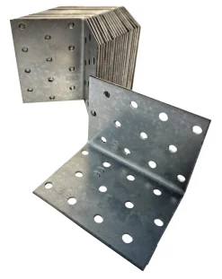Bygningsbeslag^ Vinkelbeslag 60 × 60 × 80 mm 20-pk.