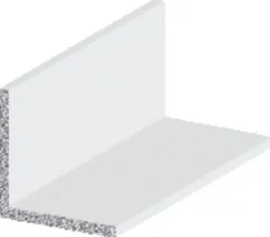 Profillister^ Vinkellist hvit - 15 x 15 mm x 1 meter