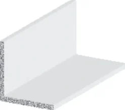 Profillister^ Vinkellist hvit - 25 x 25 mm x 1 meter