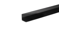 Profillister^ Vinkellist svart pvc - 25 x 25 mm x 1 meter