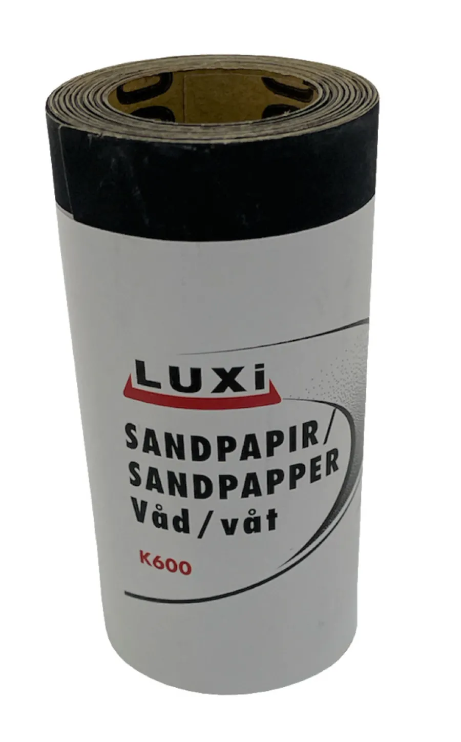 Sandpapir^Luxi Våtslipepapir korn 600, 93 mm x 5 meter -